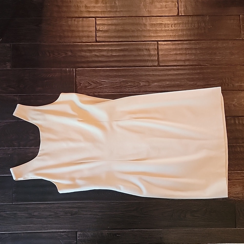 Lined sleevless shift dress